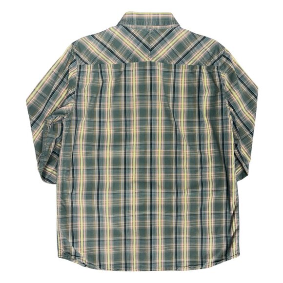 Men's THE NORTH FACE A5 Series Green Plaid Button Down Shirt | Size L - Picture 3 of 11